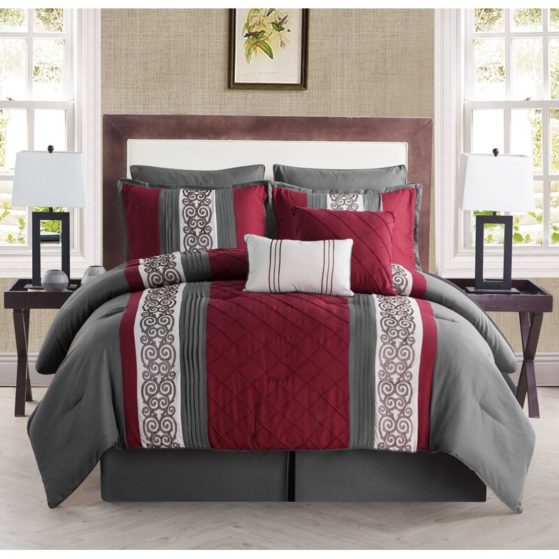 Willa Arlo Interiors Laney 8 Piece Comforter Set & Reviews | Wayfair.ca